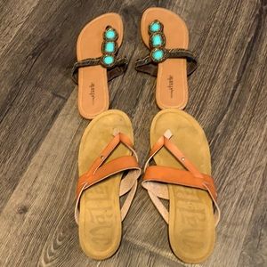 Lot of two pairs of sandals